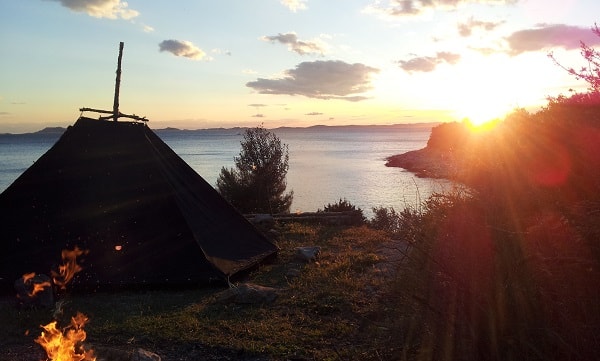 Ein Lagerplatz in Kroatien