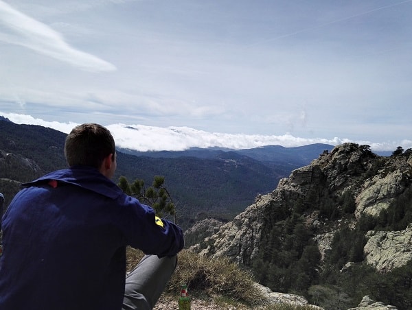 Ausblick auf der Korsika Fahrt