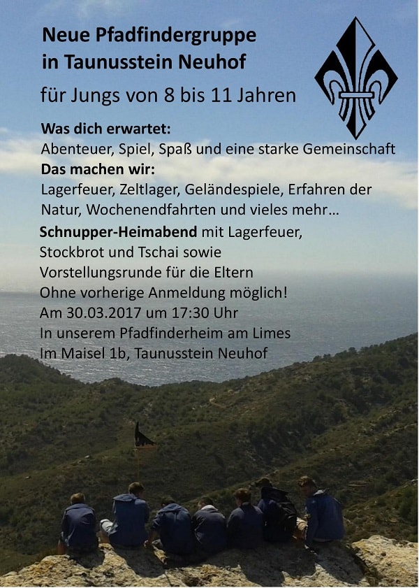 Flyer neue Jugendgruppe